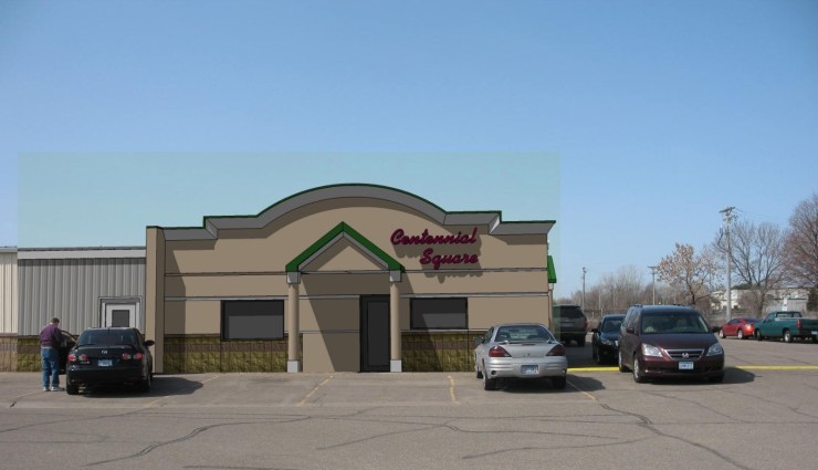 east elev with model dropped